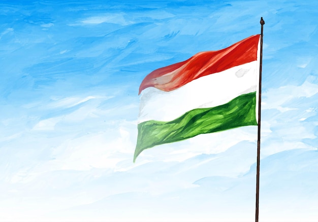 インド独立記念日旗のお祝いの背景