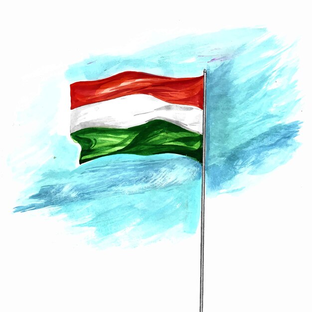 인도 독립 기념일 깃발 축하 배경