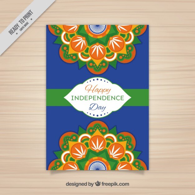 मुफ़्त वेक्टर indian independence day flyer design