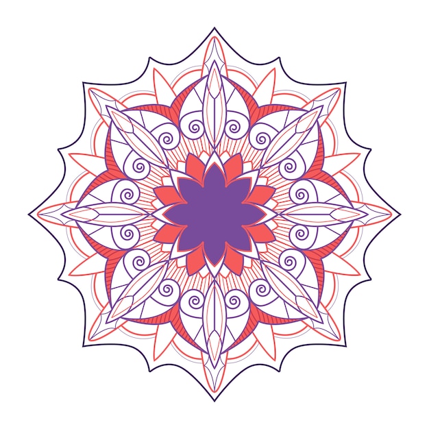 Indian mandala badge