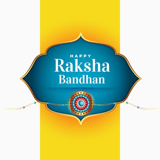인도 raksha bandhan 전통적인 인사말 카드 디자인