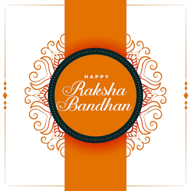 Indian Rakshabandhan Traditional Festival Greeting Background – Free Vector Download