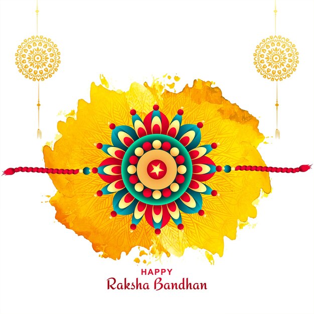 인도 종교 축제 raksha bandhan 카드 배경