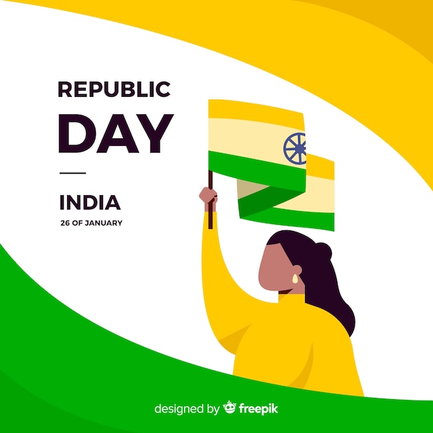 Free vector indian republic day background