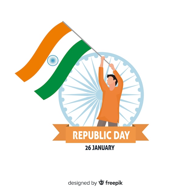 Free vector indian republic day background