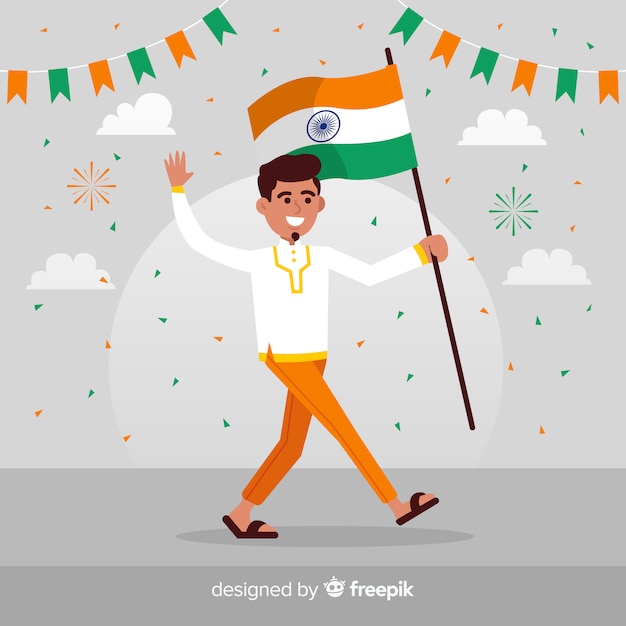 Free vector indian republic day background