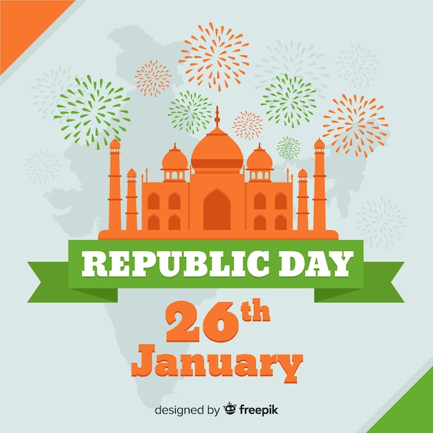 Free vector indian republic day background