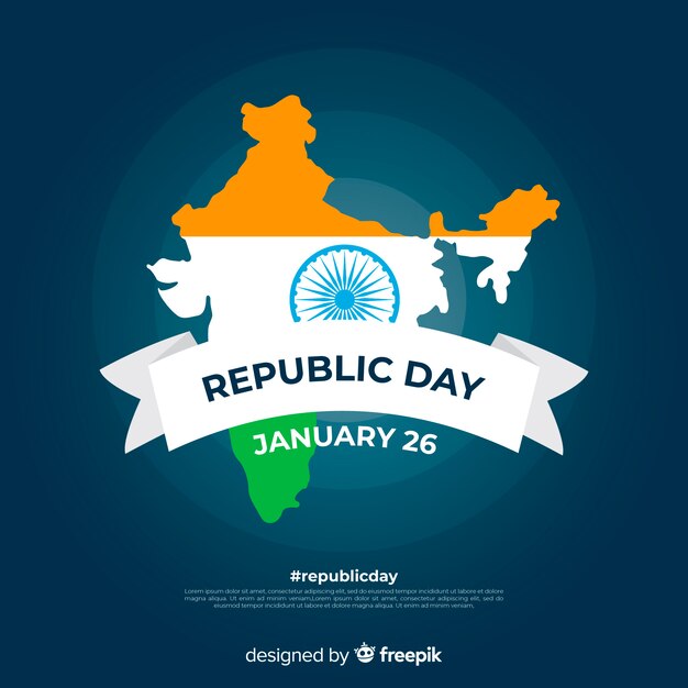 Free vector indian republic day background