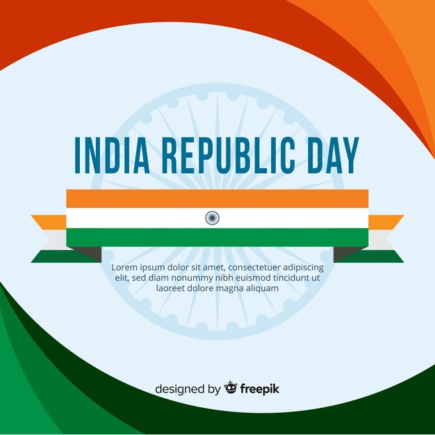 Free vector indian republic day background