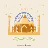 Free vector indian republic day background