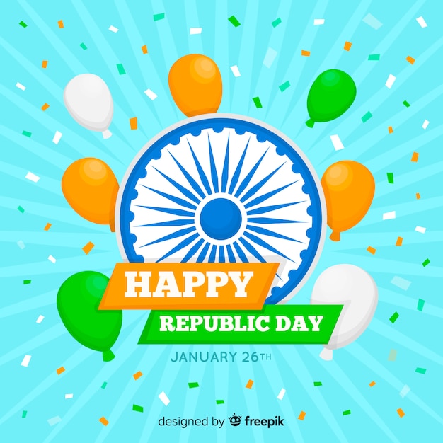 Free vector indian republic day background