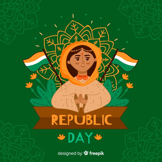 Indian republic day background