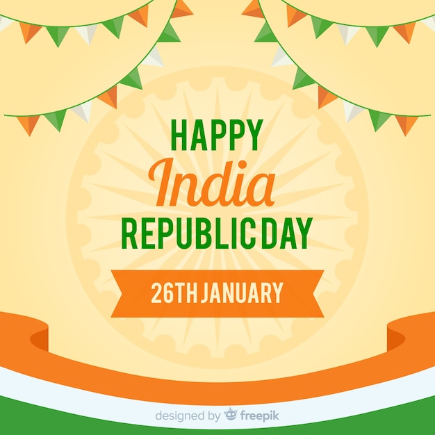 Free vector indian republic day background