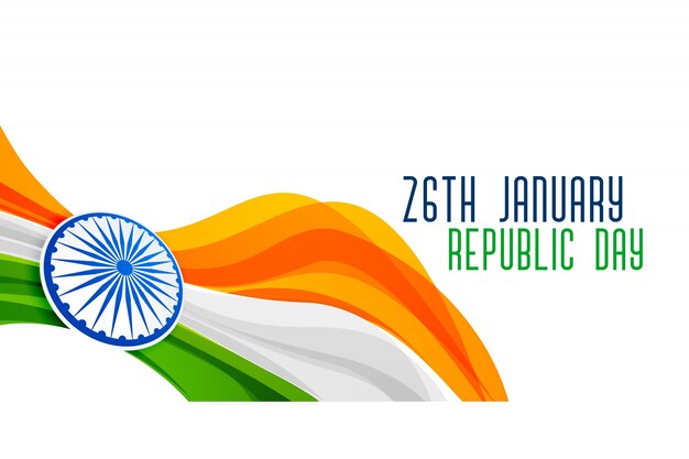 Индийская республика день флаг концепция дизайна