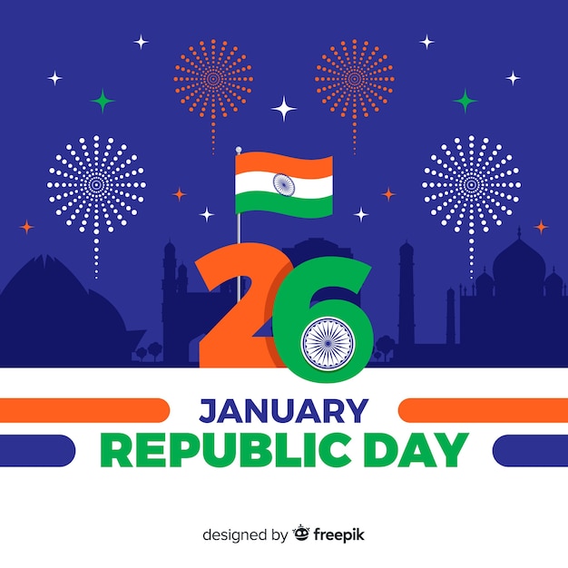 Free vector indian republic day