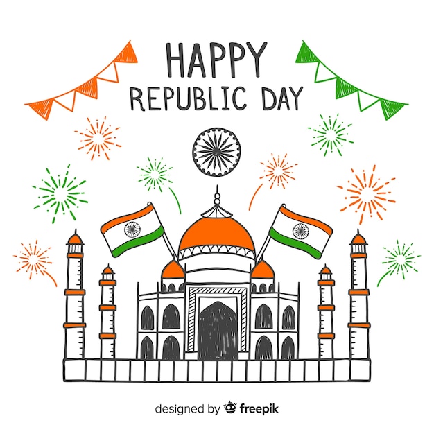 Free vector indian republic day