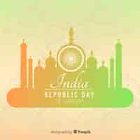 Free vector indian republic day