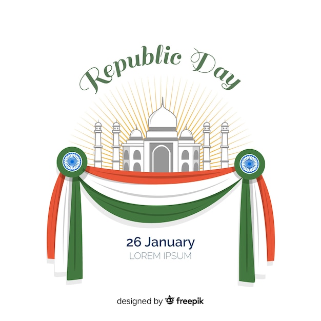 Free vector indian republic day