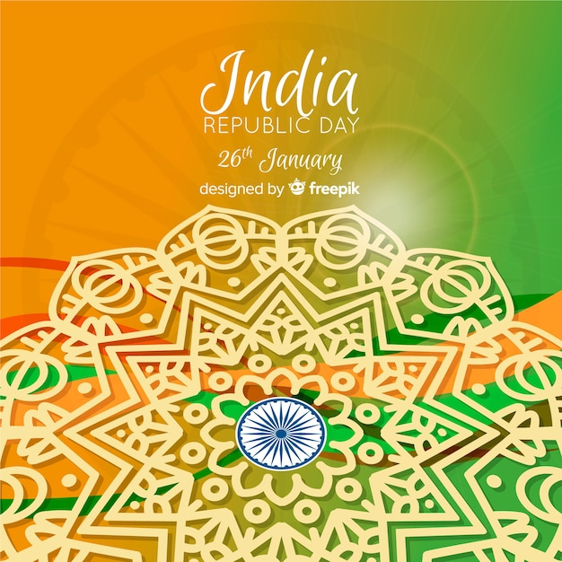 Бесплатное векторное изображение День индийской республики