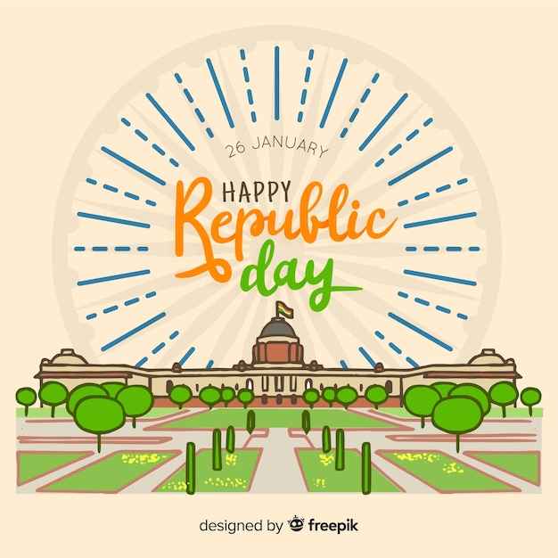 Free vector indian republic day