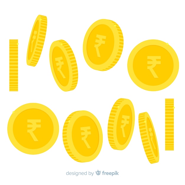 Indian rupee coin set