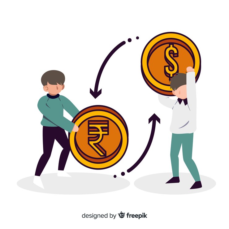 मुफ़्त वेक्टर indian rupee currency exchange