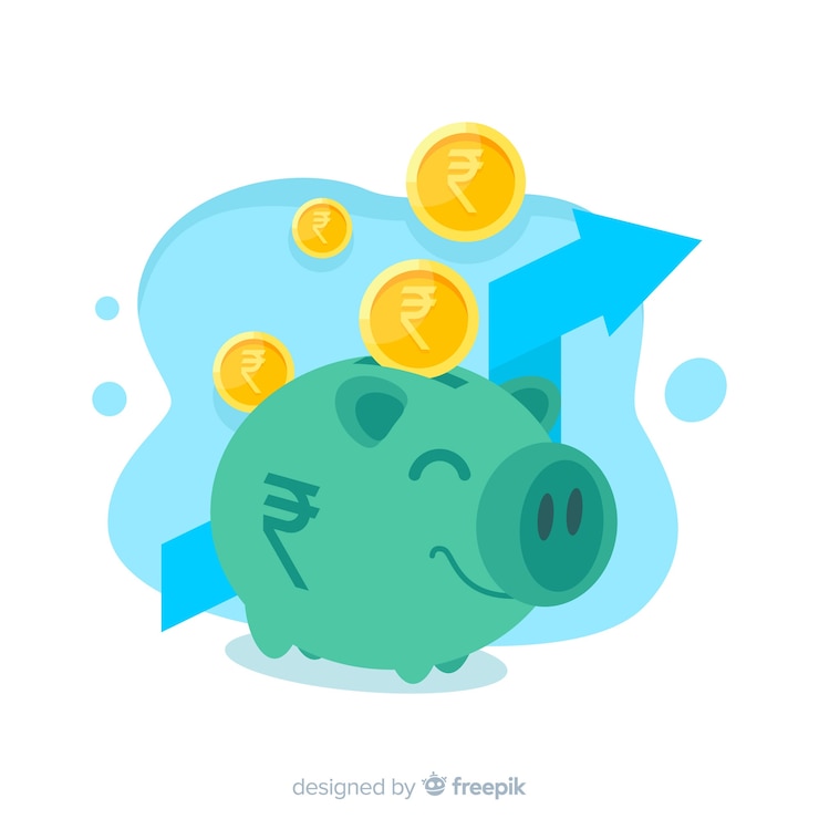 Free Vector indian rupee investment concept