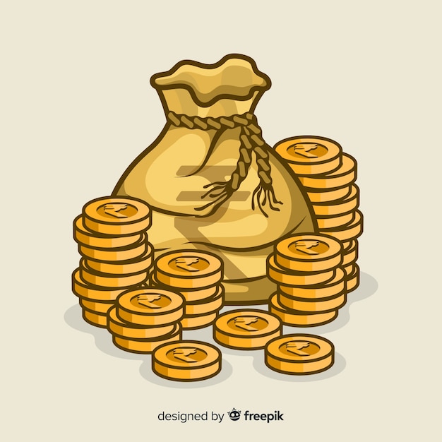 Бесплатное векторное изображение Сумка для индийской рупии