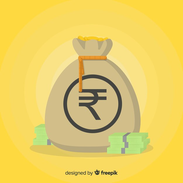 Индийская рупия денежный мешок