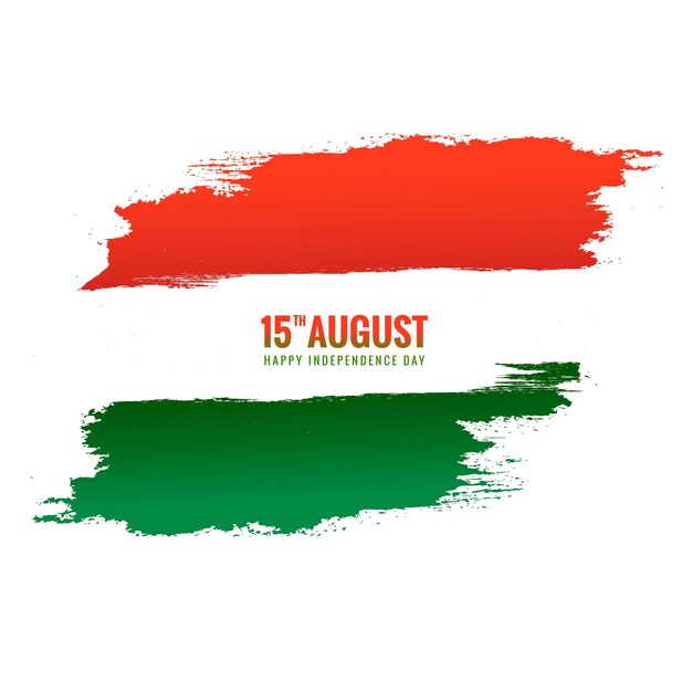 インドのトリコロール独立記念日8月15日背景