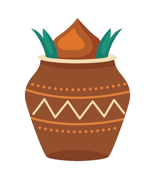 Indian vase illustration