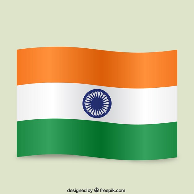 Free Vector indian waving flag