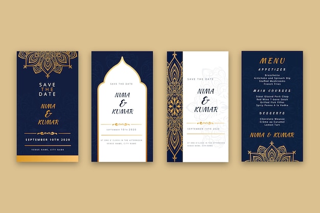 Indian wedding instagram stories template