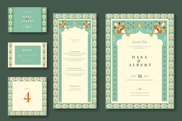 Indian wedding stationery