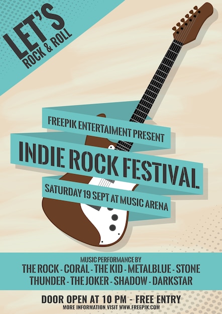 Indie Rock Festival Poster