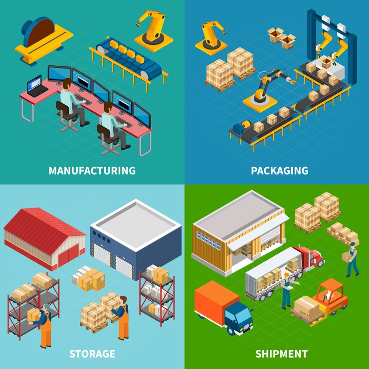 Free Vector industrial facilities  