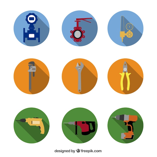 Free vector industrial tools