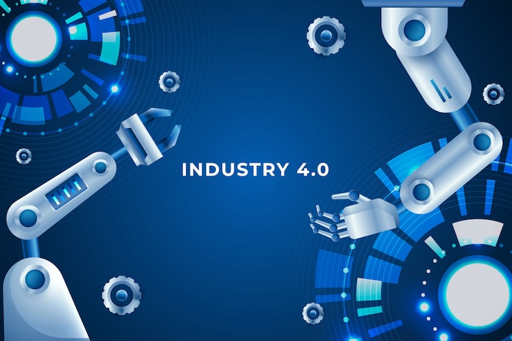 Free Vector industry 4.0 background design