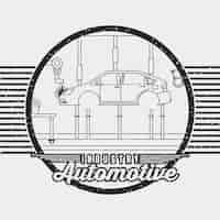 Free vector industry automotive auto service logo