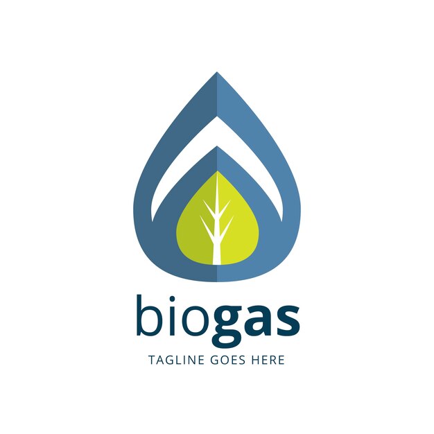 Industry biogas logo template