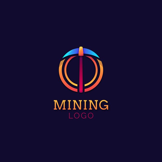 Industry gradient mining logo