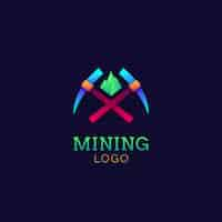 Free vector industry gradient mining logo