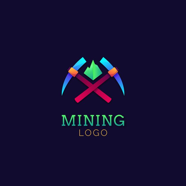 Industry gradient mining logo