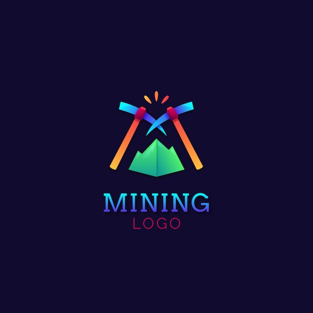 Industry gradient mining logo