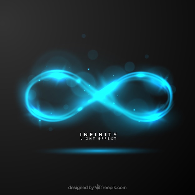Бесплатное векторное изображение Символ вспышки объектива infinity