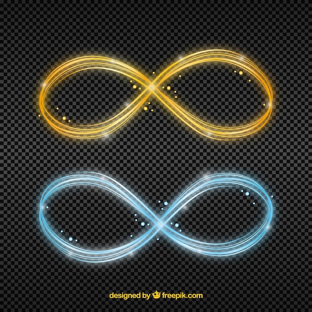 Infinity lens flare symbol