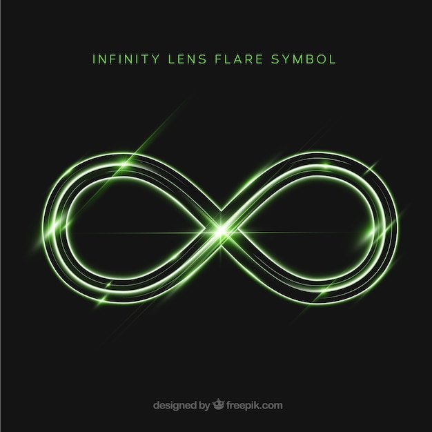 Free vector infinity lens flare symbol