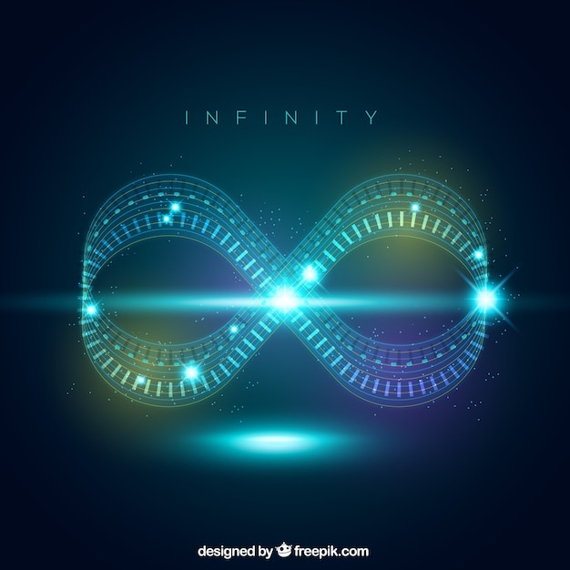 Бесплатное векторное изображение Символ вспышки объектива infinity