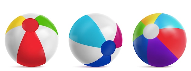 Надувной пляжный мяч, воздушный шар в полоску