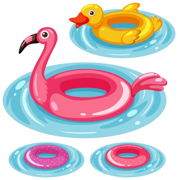 Inflatable ring in summer theme collection